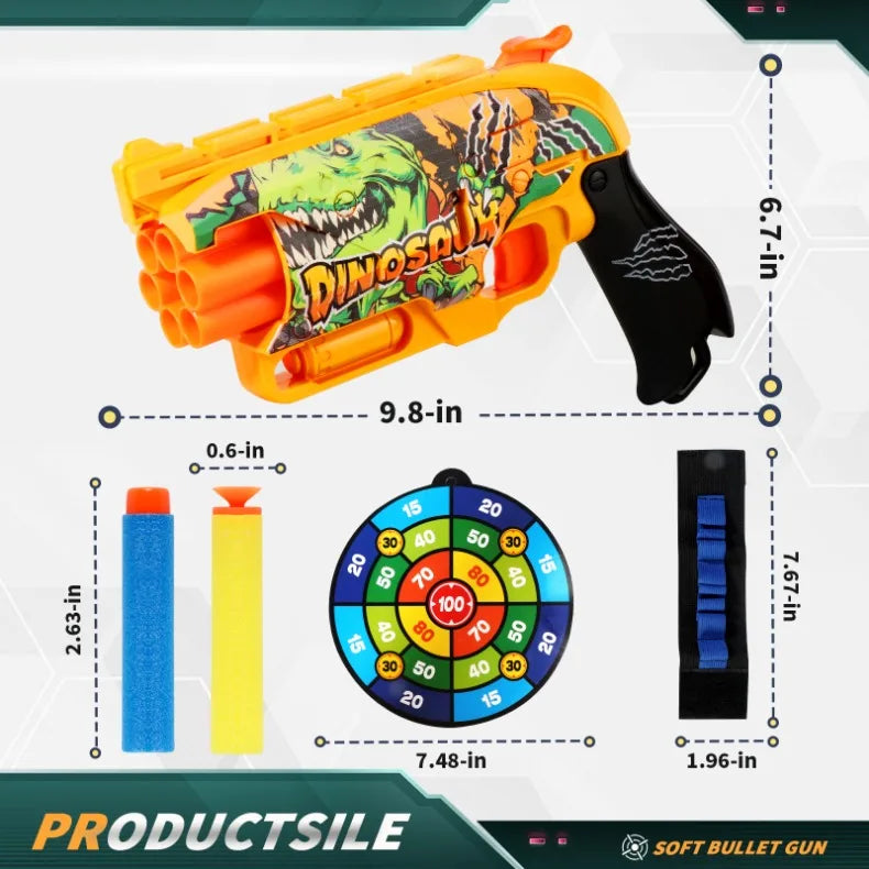 Graffiti Shark Soft Bullet Toy Gun β Safe & Fun Outdoor Action