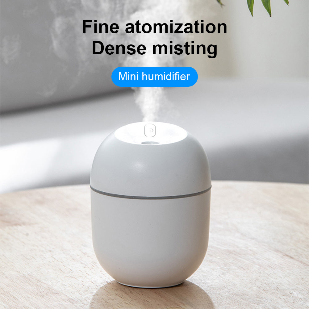 Minimalist Ultrasonic Air Humidifier with LED Lamp Romantic Light