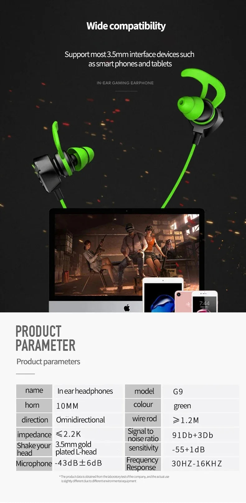 VIKEFON PRO Gaming Earbuds With Mic