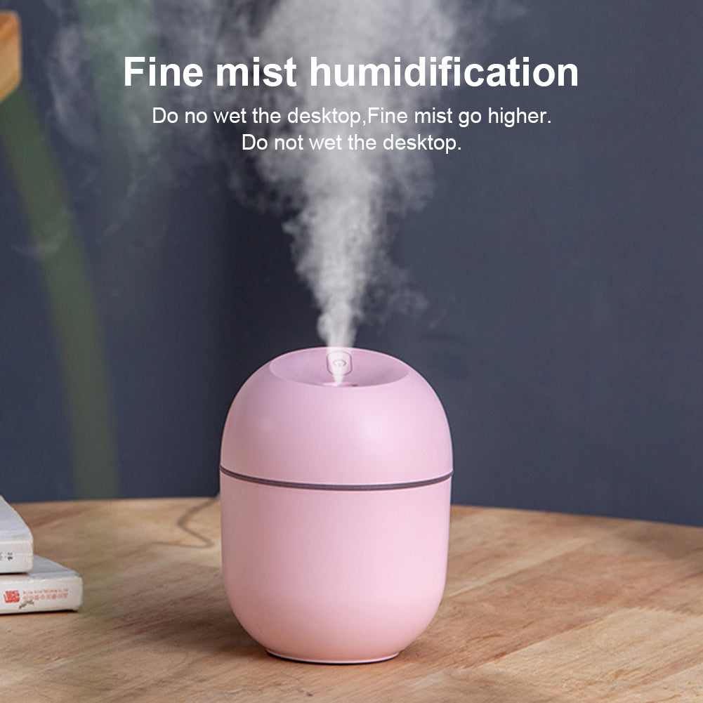 Minimalist Ultrasonic Air Humidifier with LED Lamp Romantic Light