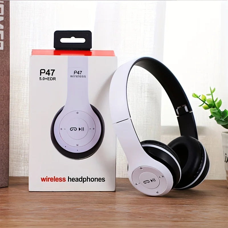 Bluetooth 5.0 Wireless Headphones โ Foldable, Bass-Boosted & Waterproof