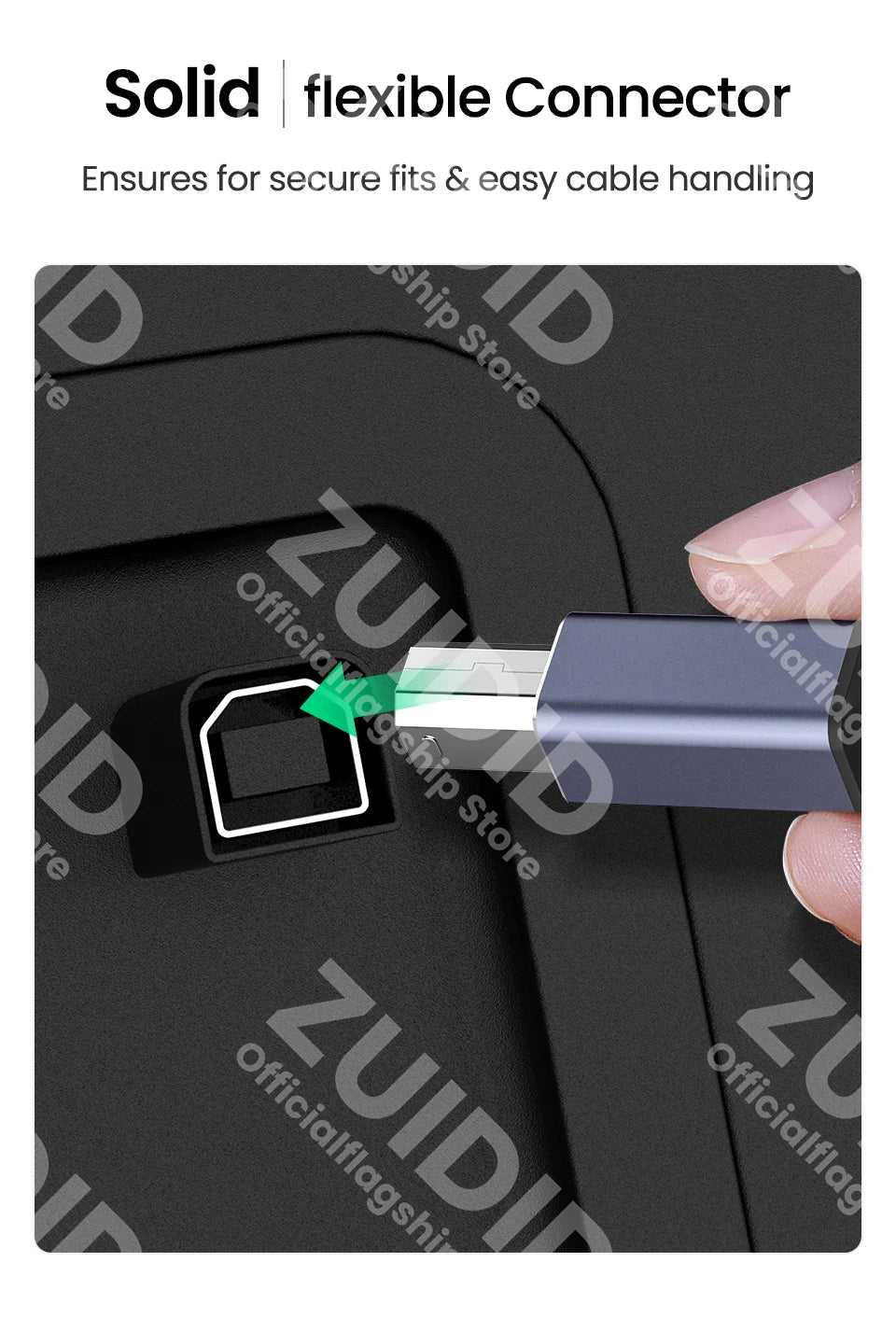 Both USB Types to USB Type B 2.0 Cable β Compatible with Printers, Cameras, and More