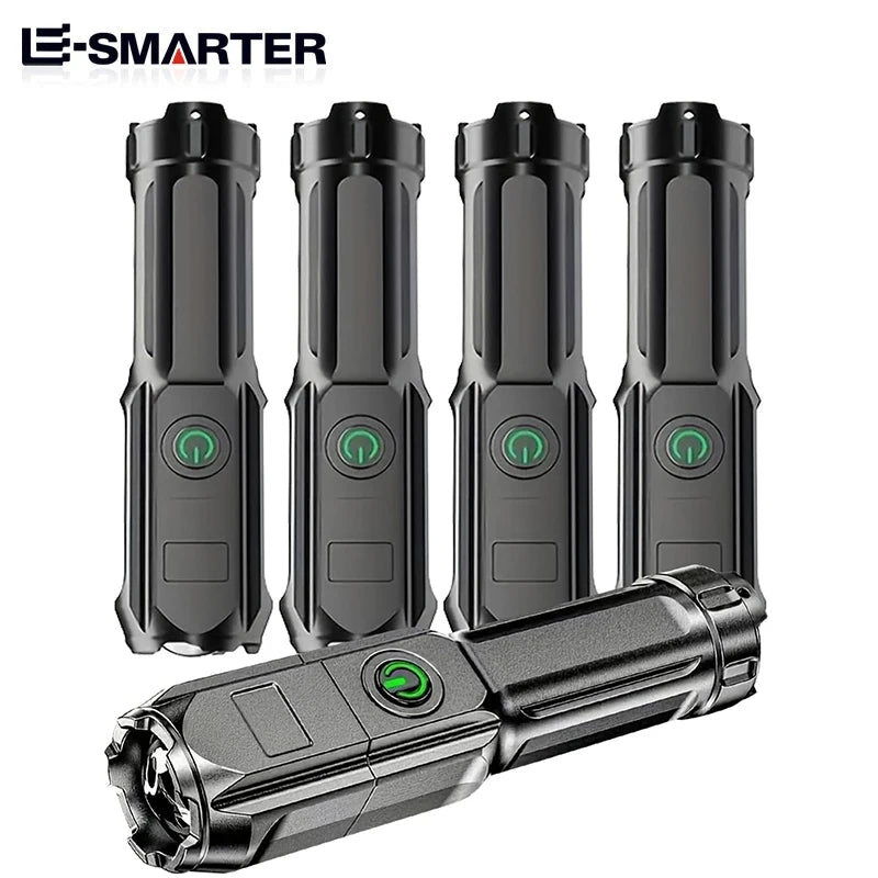 F15-T Rechargeable LED Flashlight – Portable & Waterproof for Outdoor Adventures