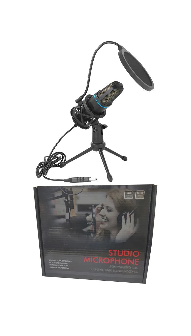USB RGB Condenser Microphone โ Perfect for Gaming, Streaming & Podcasts