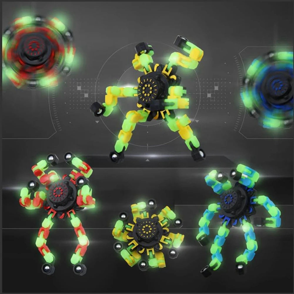 Glow in The Dark Robot Fidget Spinners