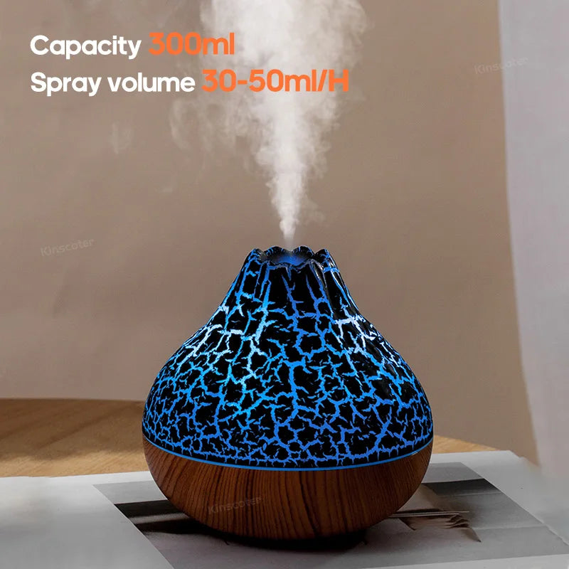 Volcano Air Humidifier with Colourful Ambient Night Light