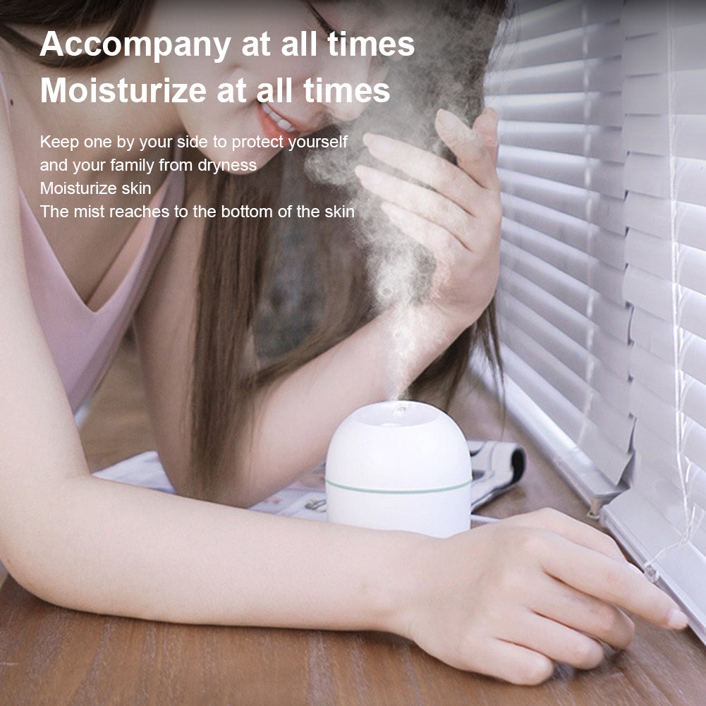 Minimalist Ultrasonic Air Humidifier with LED Lamp Romantic Light