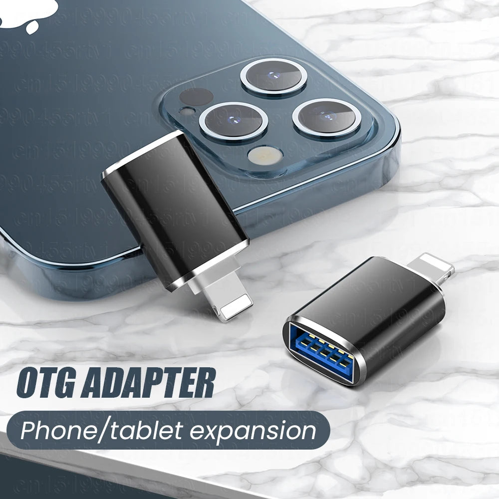 USB 3.0 OTG Adapter for iPhone & iPad – High-Speed Data Transfer & Device Connectivity