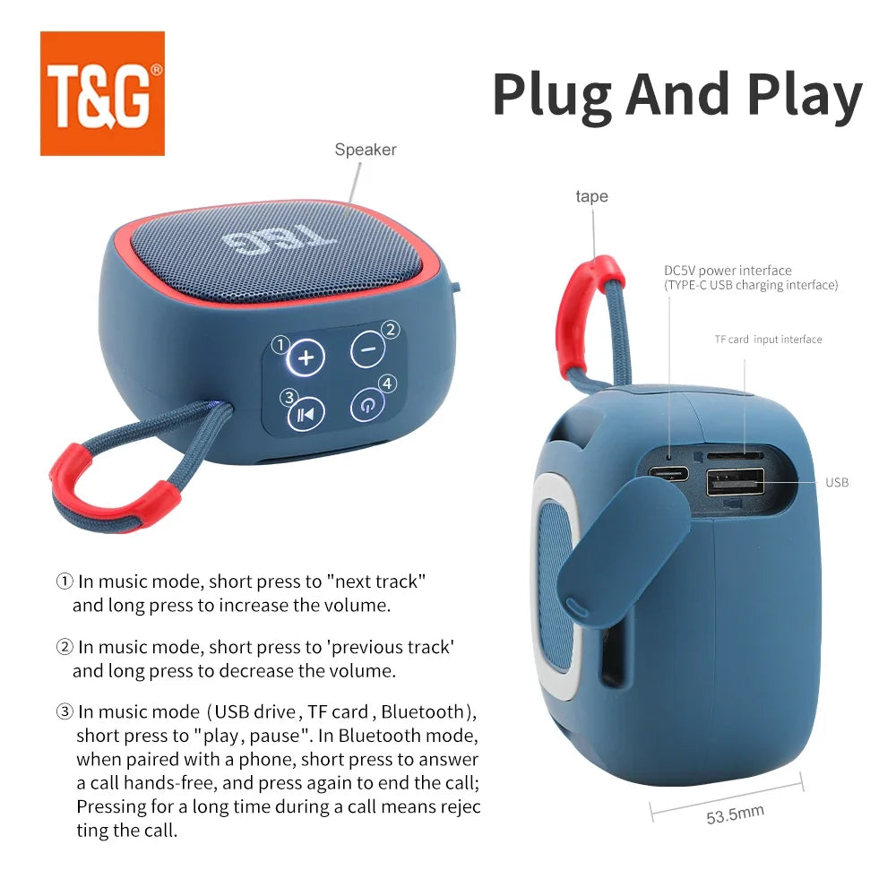 Mini T&G Custom Powerful Bluetooth Speaker