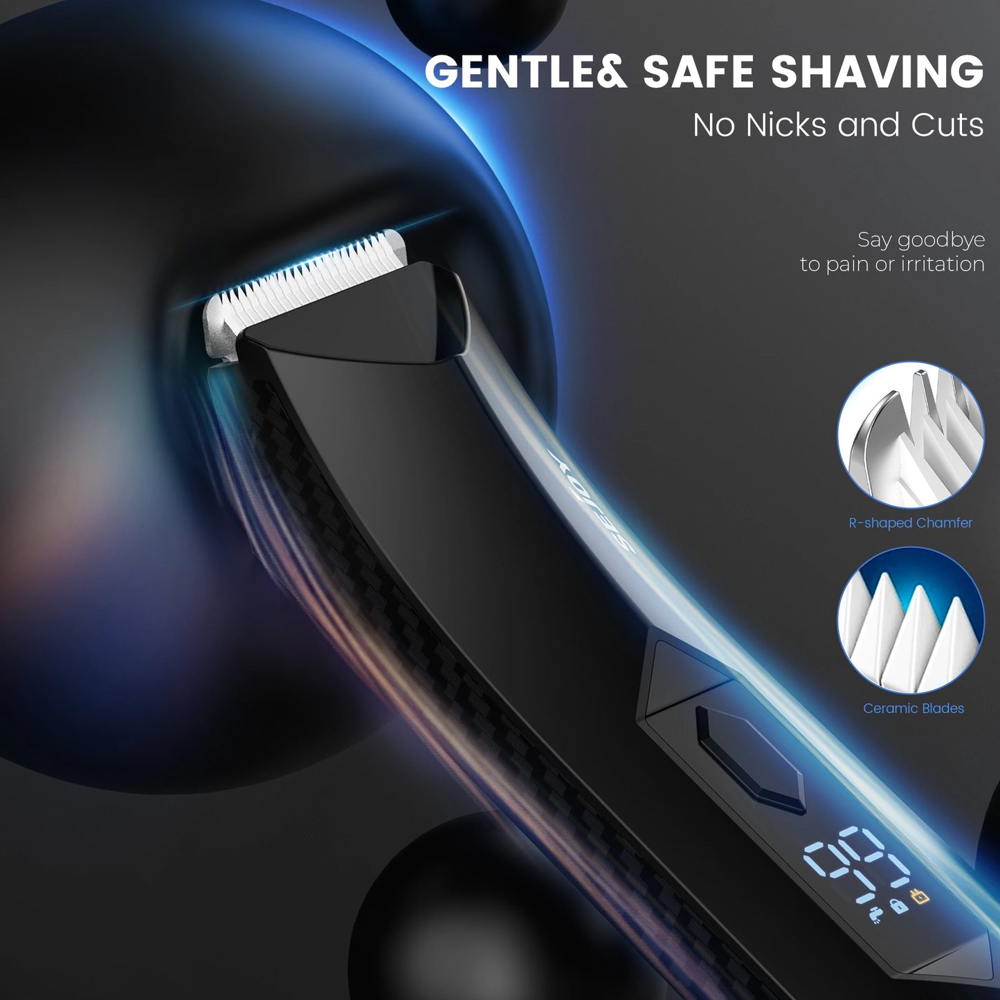 Elite Wet & Dry Precision Grooming: Recortador de vello y cortapelos recargable