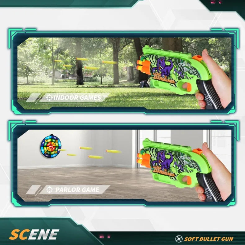 Graffiti Shark Soft Bullet Toy Gun β Safe & Fun Outdoor Action