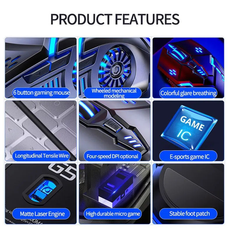 E-Sport Silver Eagle G5 Wired Mouse