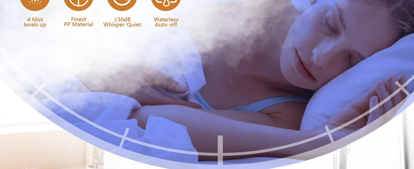 Wood Aroma Diffuser with 7 Colour LED Lights & Remote Control