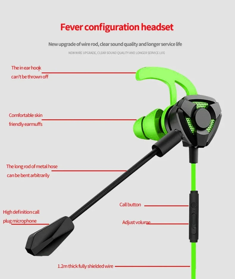 VIKEFON PRO Gaming Earbuds With Mic