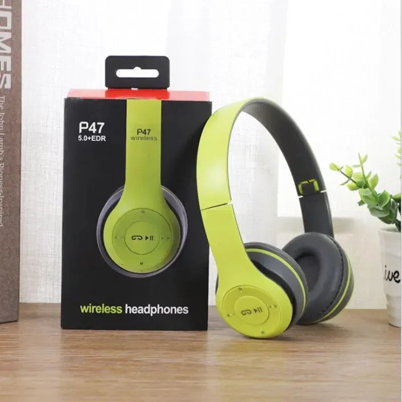Bluetooth 5.0 Wireless Headphones โ Foldable, Bass-Boosted & Waterproof