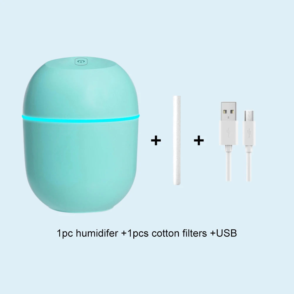 Minimalist Ultrasonic Air Humidifier with LED Lamp Romantic Light