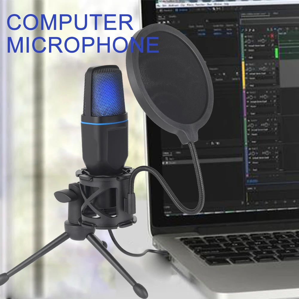 USB RGB Condenser Microphone โ Perfect for Gaming, Streaming & Podcasts