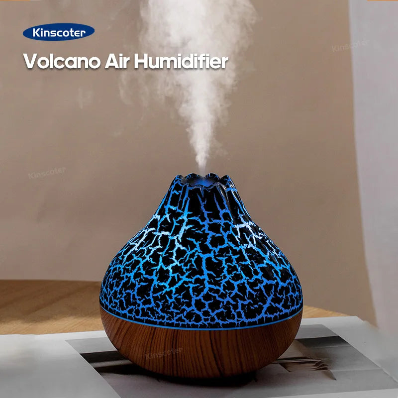 Volcano Air Humidifier with Colourful Ambient Night Light