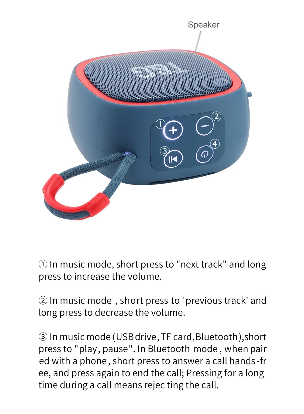 Mini T&G Custom Powerful Bluetooth Speaker