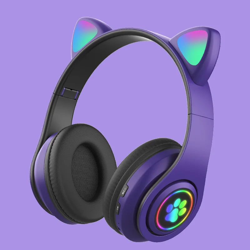 Casque Bluetooth oreilles de chat HAOMAI B39M