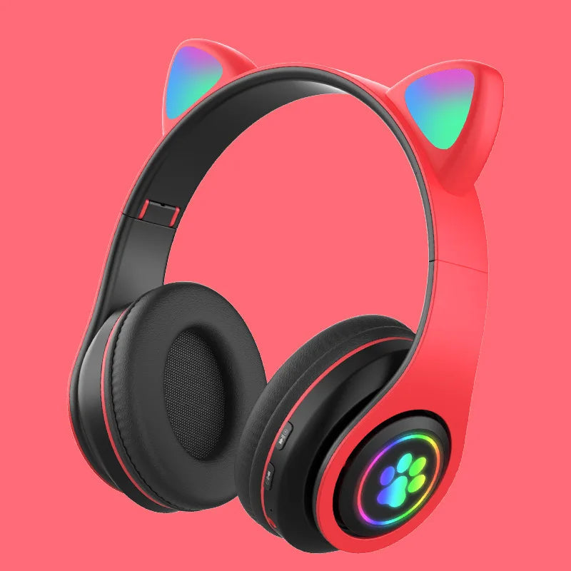 Casque Bluetooth oreilles de chat HAOMAI B39M