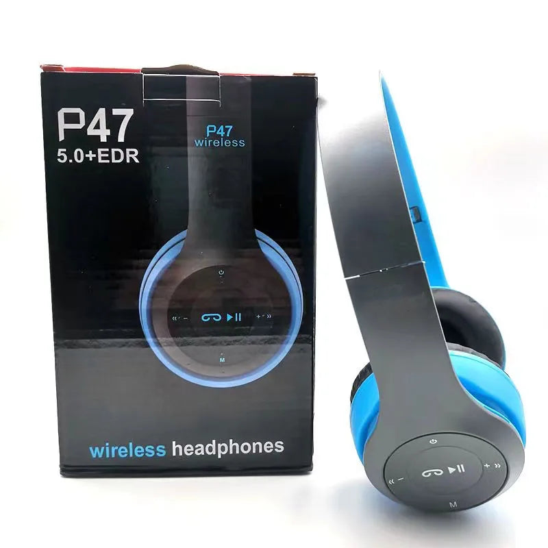 Bluetooth 5.0 Wireless Headphones โ Foldable, Bass-Boosted & Waterproof