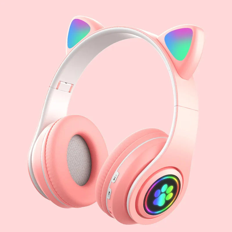 Casque Bluetooth oreilles de chat HAOMAI B39M