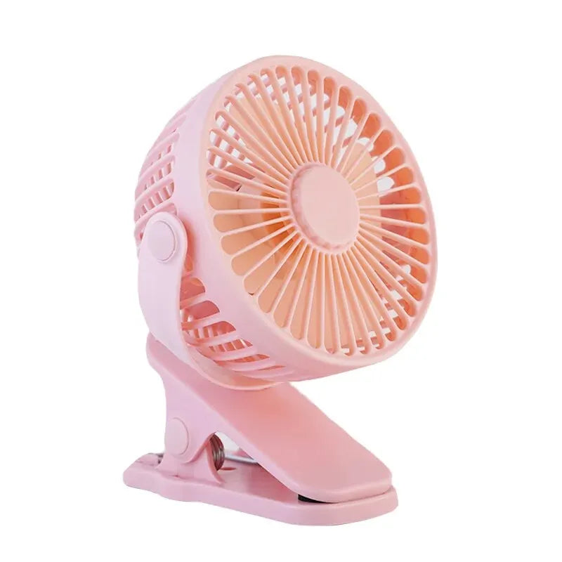 Mini Clip-On USB Fan – Silent & Portable Cooling for Home, Office & Travel