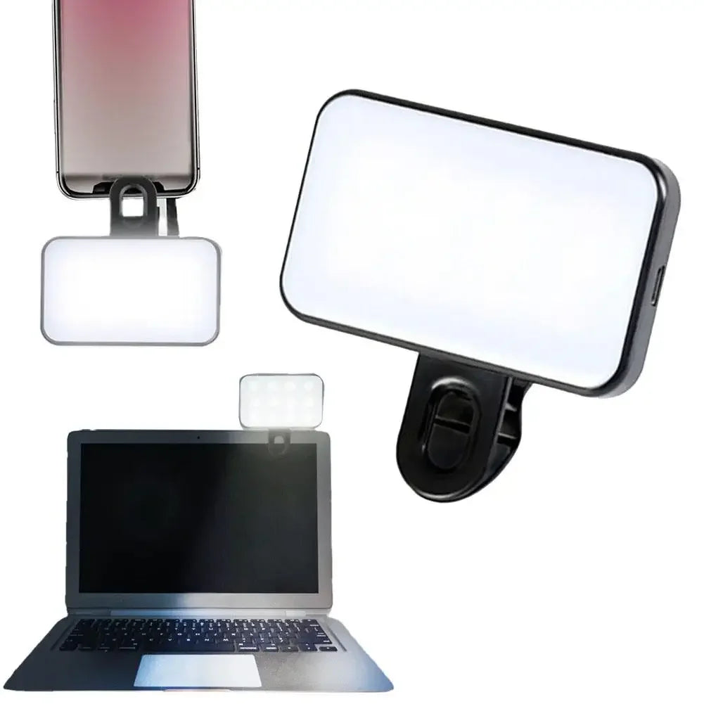 Pocket LED Tri-Colour Selfie Light – Perfect for Video Calls, Photos & More