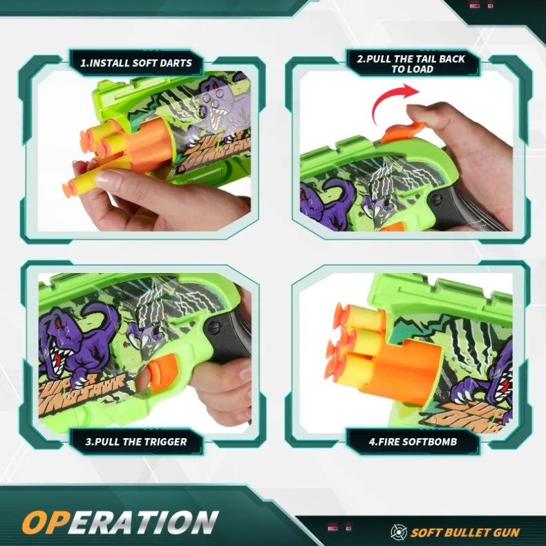 Graffiti Shark Soft Bullet Toy Gun β Safe & Fun Outdoor Action