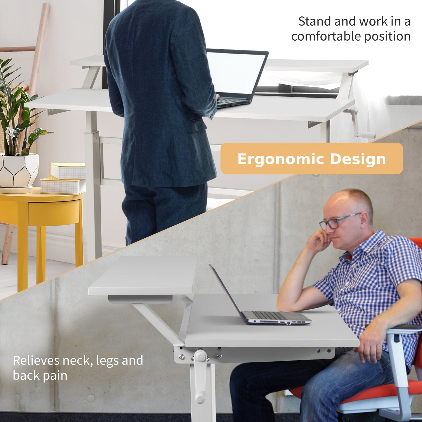 Height Adjustable Sit-to-Stand Desk β Ergonomic & Stylish