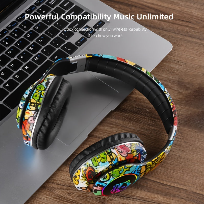 Wireless Foldable Gaming Headphones โ Long Battery Life & Immersive Sound