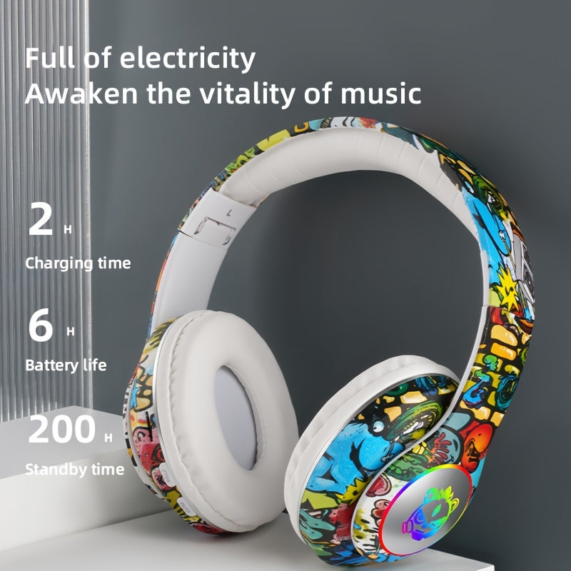 Wireless Foldable Gaming Headphones โ Long Battery Life & Immersive Sound