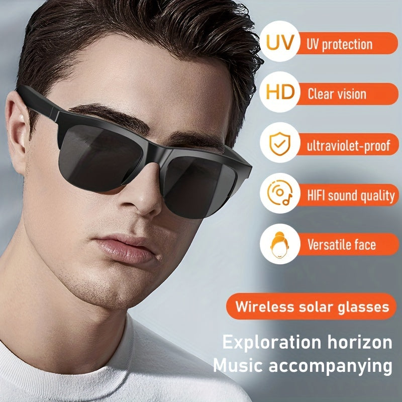 Smart Wireless Glasses – Music, Calls & UV Protection in One