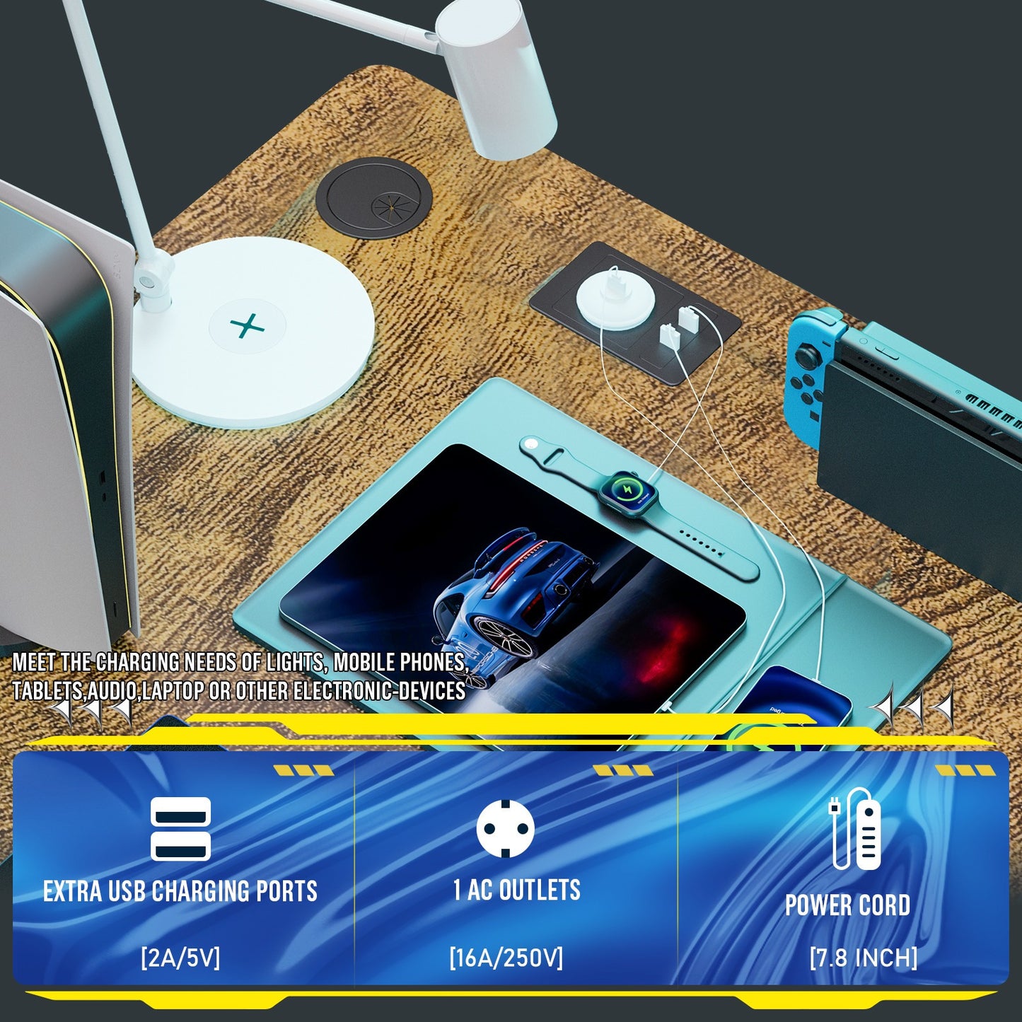 Premium COMHOMA L Shaped Gaming Desk