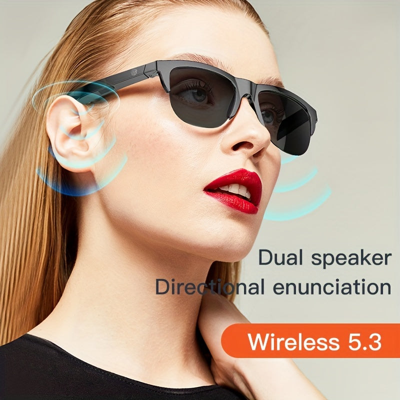 Smart Wireless Glasses – Music, Calls & UV Protection in One