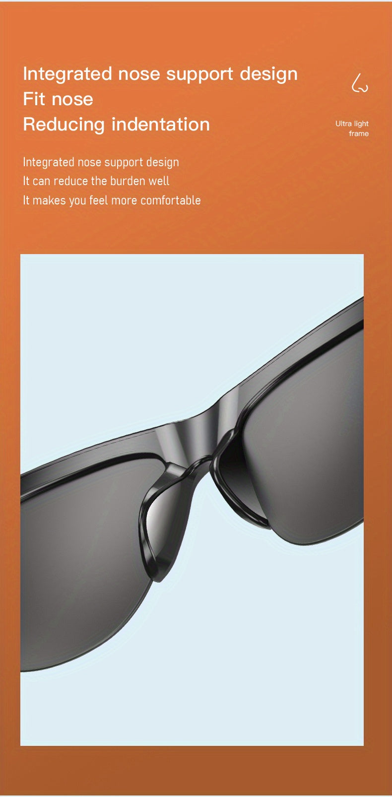 Smart Wireless Glasses – Music, Calls & UV Protection in One