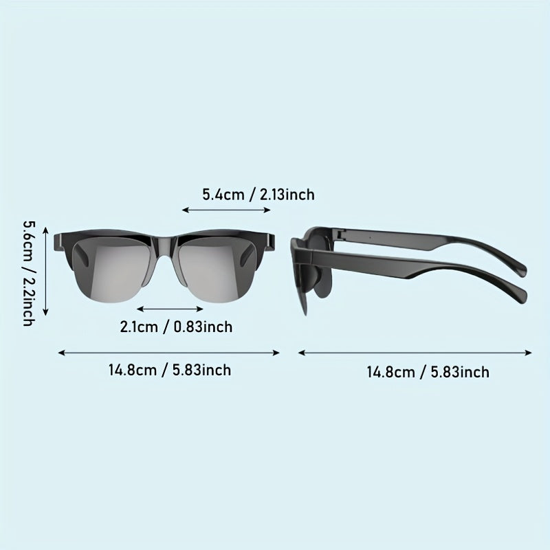 Smart Wireless Glasses – Music, Calls & UV Protection in One