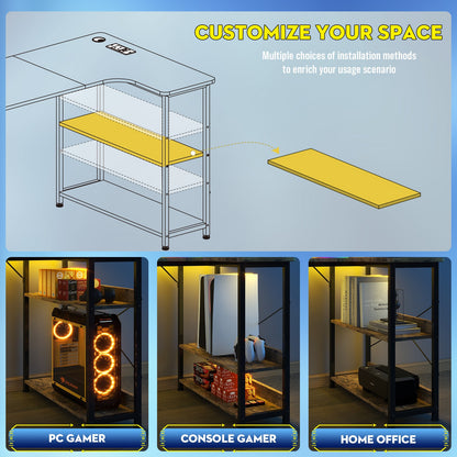 Premium COMHOMA L Shaped Gaming Desk