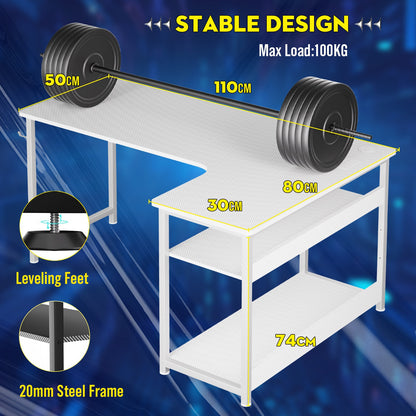 Premium COMHOMA L Shaped Gaming Desk