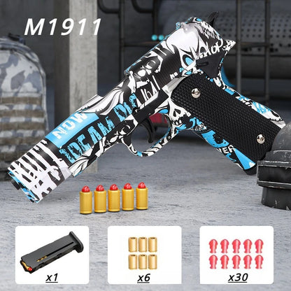 Super Soft Bullet Toy Gun – Realistic Shell Ejection & Manual Action!