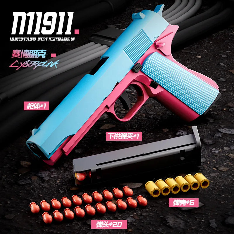 Super Soft Bullet Toy Gun – Realistic Shell Ejection & Manual Action!