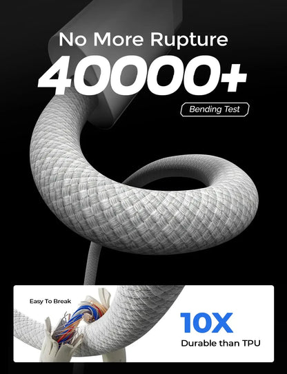 PD 65W Fast Charging USB-C to USB-C Cable – High-Speed Data & Power