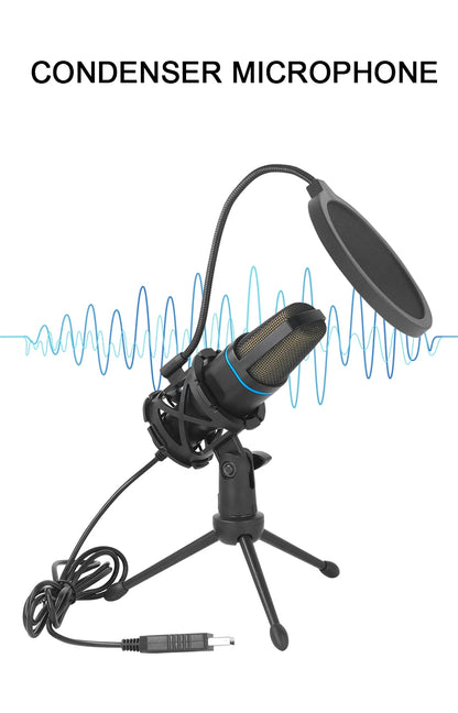 USB RGB Condenser Microphone – Perfect for Gaming, Streaming & Podcasts