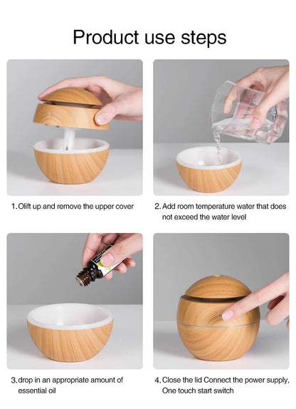 Wood Grain Ultrasonic Humidifier