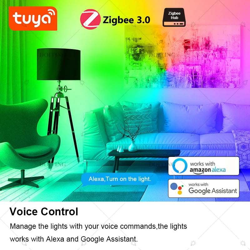 Smart LED Bulb – RGB + Adjustable White Light with App Control