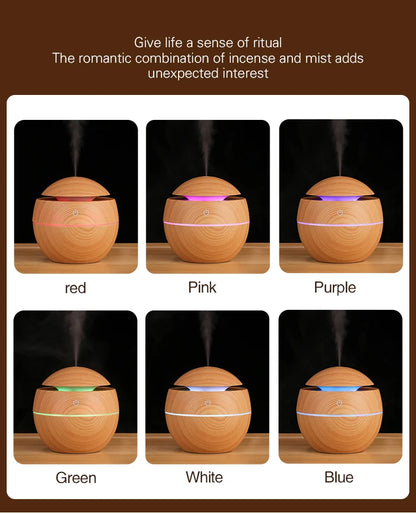 Wood Grain Ultrasonic Humidifier