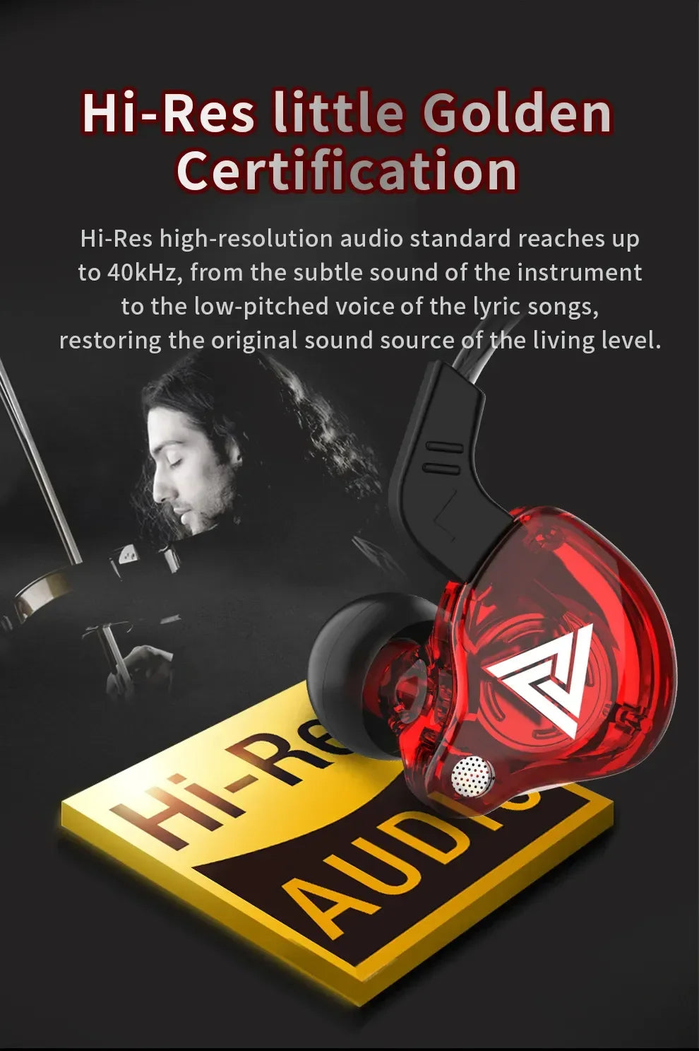 Designer Wired In-Ear Headphones – HiFi Sound, Waterproof & Built for Comfort