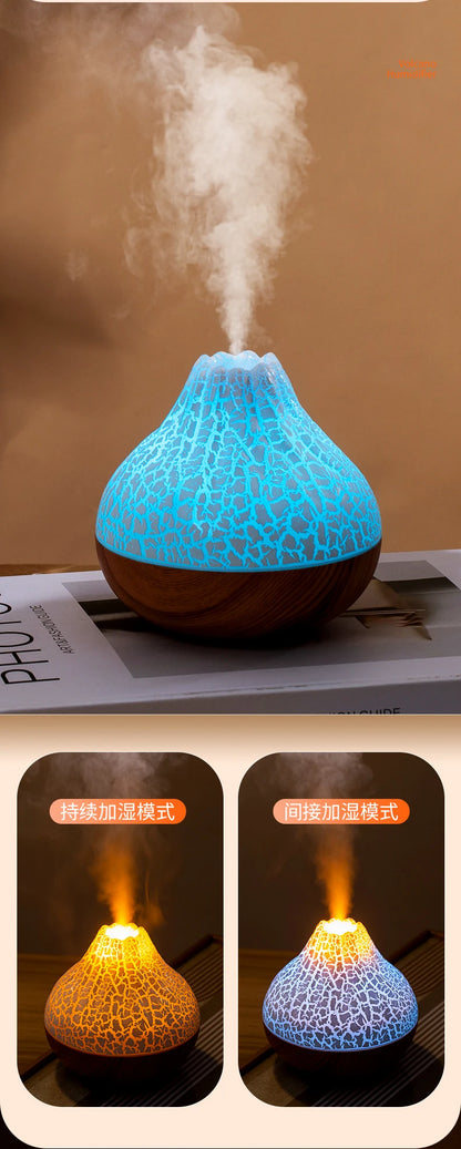 Volcano Air Humidifier with Colourful Ambient Night Light