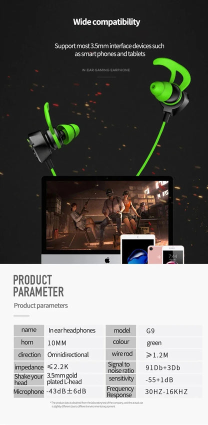 VIKEFON PRO Gaming Earbuds With Mic